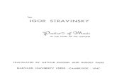 Stravinsky Igor Poetics of Music in the Form of Six Lessons