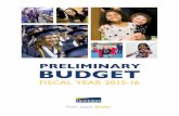 FY 2016 Preliminary Budget