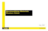 Western Union Merchandising Materials