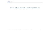 ZTE SEC IPv4 Instructions