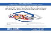 Building acoustics throughout Europe Volume 1: Towards a common framework in building acoustics throughout Europe