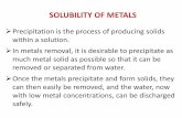 Metal Solubility