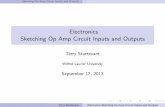 Electronics Sketching Op Amp Circuit Inputs and Outputs -Terry Sturtevant