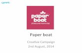 Paper Boat Presentation