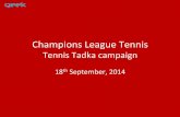 Champions League Tennis, launching in India
