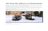 3D Pop Up Effect in Photoshop