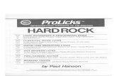 Pro Licks Hard Rock - Paul Hanson