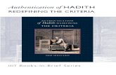Books-In-Brief Authentication of Hadith
