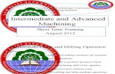 Intermediate and Advanced Machining