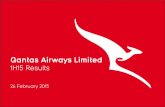 Qantas 2014/15 Half-Year Results - Investor Presentation