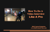 How to Do a Video Interview Like a Pro