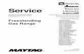 16023522 Maytag Freestanding Gas Range Repair Service Manual