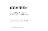 Rossini - Vocal Score - Il Signor Bruschino