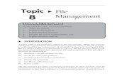 Topic 8 File Management