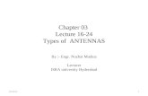 Lecture 16 to 24 Types of Antennas