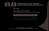 Research-Methods MCQ Booklet