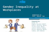 Gender Inequality at Workplaces
