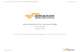Amazon Elastic MapReduce Best Practices
