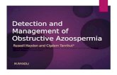 Detection and Management of Obstructive Azoospermia