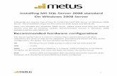 Installing MSSQL Server 2008 on Windows 2008