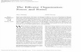 The Effective Organization. Forces and Forms