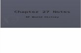 Chapter 27 Notes