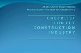 Checklist on Project Construction Management