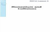 PHY11 Lesson 3jhb Momentum and Collisions 2Q1415