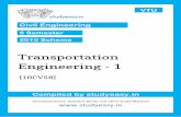 Civil v Transportation Engineering Unit 1,2,3,4,5,6,7,8