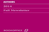 Bookoffice Newsletter | Fall 2014