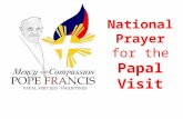 National Prayer for the Papal Visit
