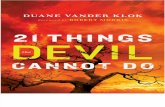 21 Things the Devil Cannot Do