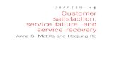 Chapter 11 Customer Satisfaction, Service Failure, And Service Recovery