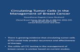 Circulating Tumor Cells in the Management of Breast Cancer