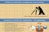 UTM to Latitude Longitude Conversion