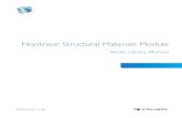 Nonlinear Structural Materials Model Library Manual