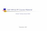 Sample SAP MM PP Course Material