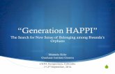 “Generation HAPPI”: The Search for New Senses of Belonging among Rwanda’s Orphans