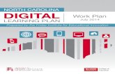 NC Digital Learning Plan - Work Plan