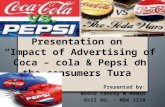 Impact of Ad of Coke & Pepsi