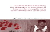 Guidelines for Monitoring Long Lasting Insectisida Mosquito Net