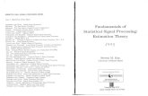 Fundamentals of Statistical Singal Processing estimation theory by steven M.kay