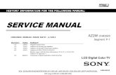 Sony KDL-32EX523 Service Manual