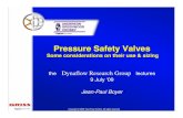 Pressure Relief Valve Force - Dynaflow