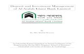Internship Report on Deposit and Investment Management of Al-Arafah Islami Bank Limited