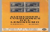 Albiac, Gabriel - Louis Althusser. Cuestiones Del Leninismo [1976]