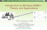 Introduction to Wireless Mimo