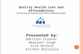 Quality Health Care and Affordability-Final