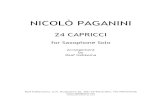 Paganini 24 caprices for Saxophone