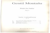 Gentil Montaña, Works for Guitar 3